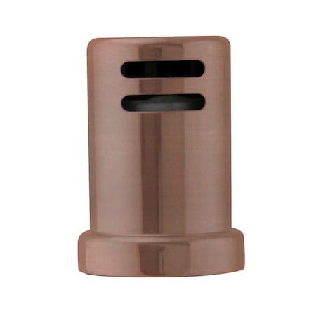 Westbrass 1-3/4" x 2-3/4" Solid Brass Air Gap Cap Only, Skirted, Antique Copper D201-1-11